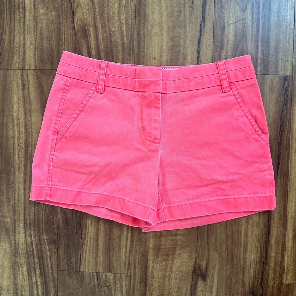 J.Crew Bright Pink Chino Shorts Size 0